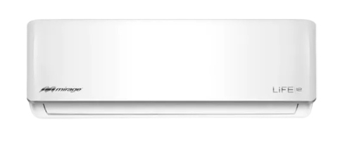 Minisplit Mirage Life 12 Inverter, tecnología avanzada para climatización eficiente y silenciosa.