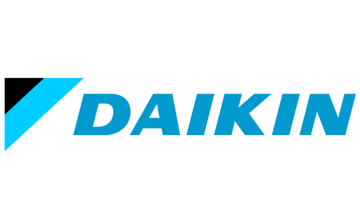 Logotipo oficial de Daikin, fabricante japonés de sistemas de aire acondicionado y minisplits